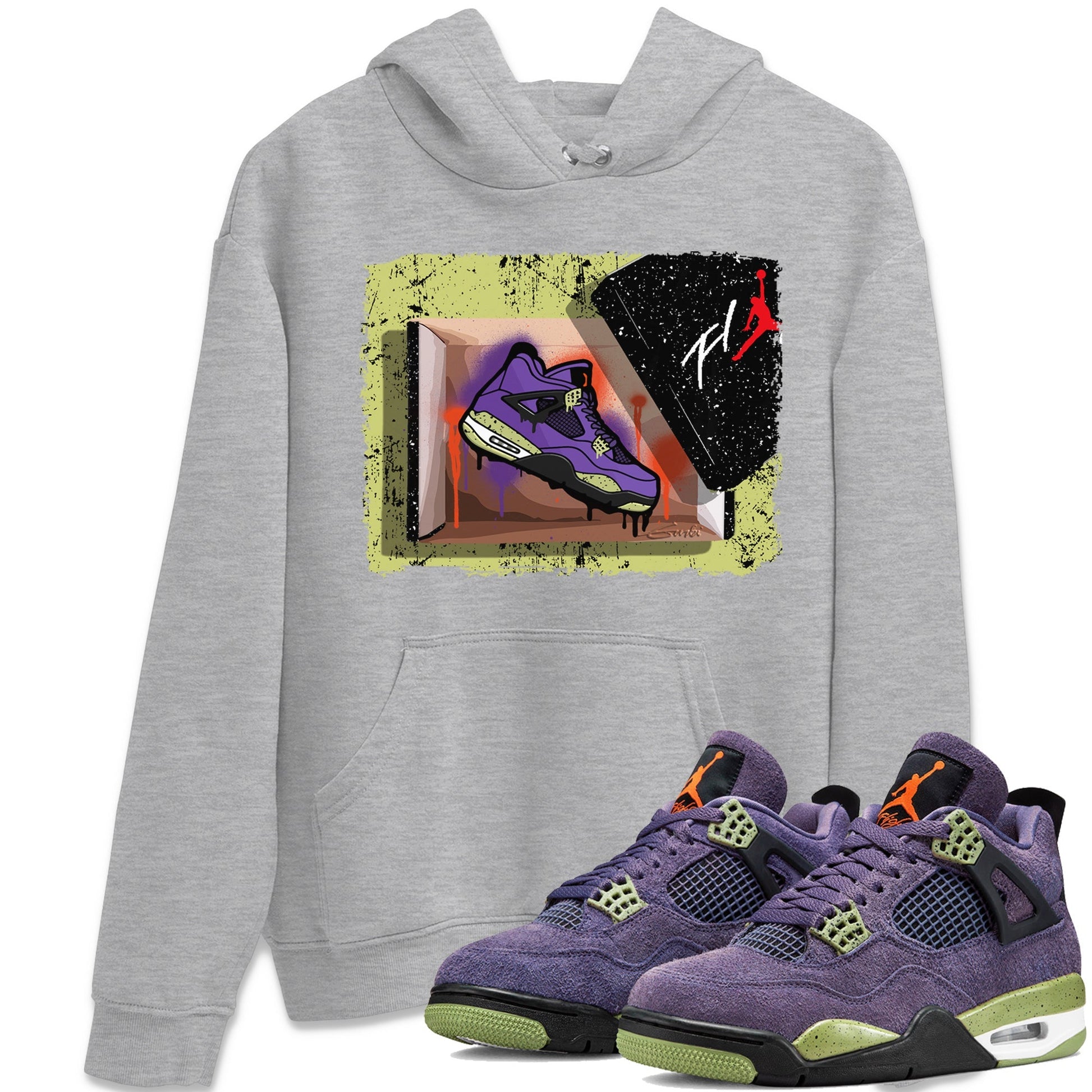 Jordan 4 Canyon Purple Sneaker Match Tees New Kicks Sneaker Tees Jordan 4 Canyon Purple Sneaker Release Tees Unisex Shirts