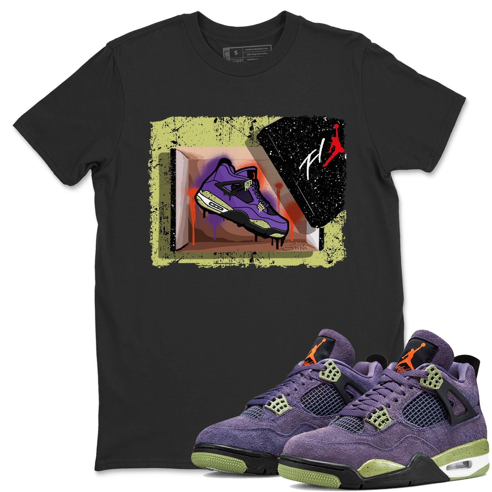 Jordan 4 Canyon Purple Sneaker Match Tees New Kicks Sneaker Tees Jordan 4 Canyon Purple Sneaker Release Tees Unisex Shirts