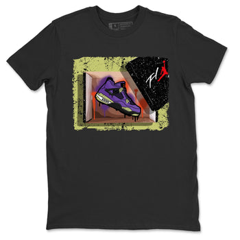 Jordan 4 Canyon Purple Sneaker Match Tees New Kicks Sneaker Tees Jordan 4 Canyon Purple Sneaker Release Tees Unisex Shirts