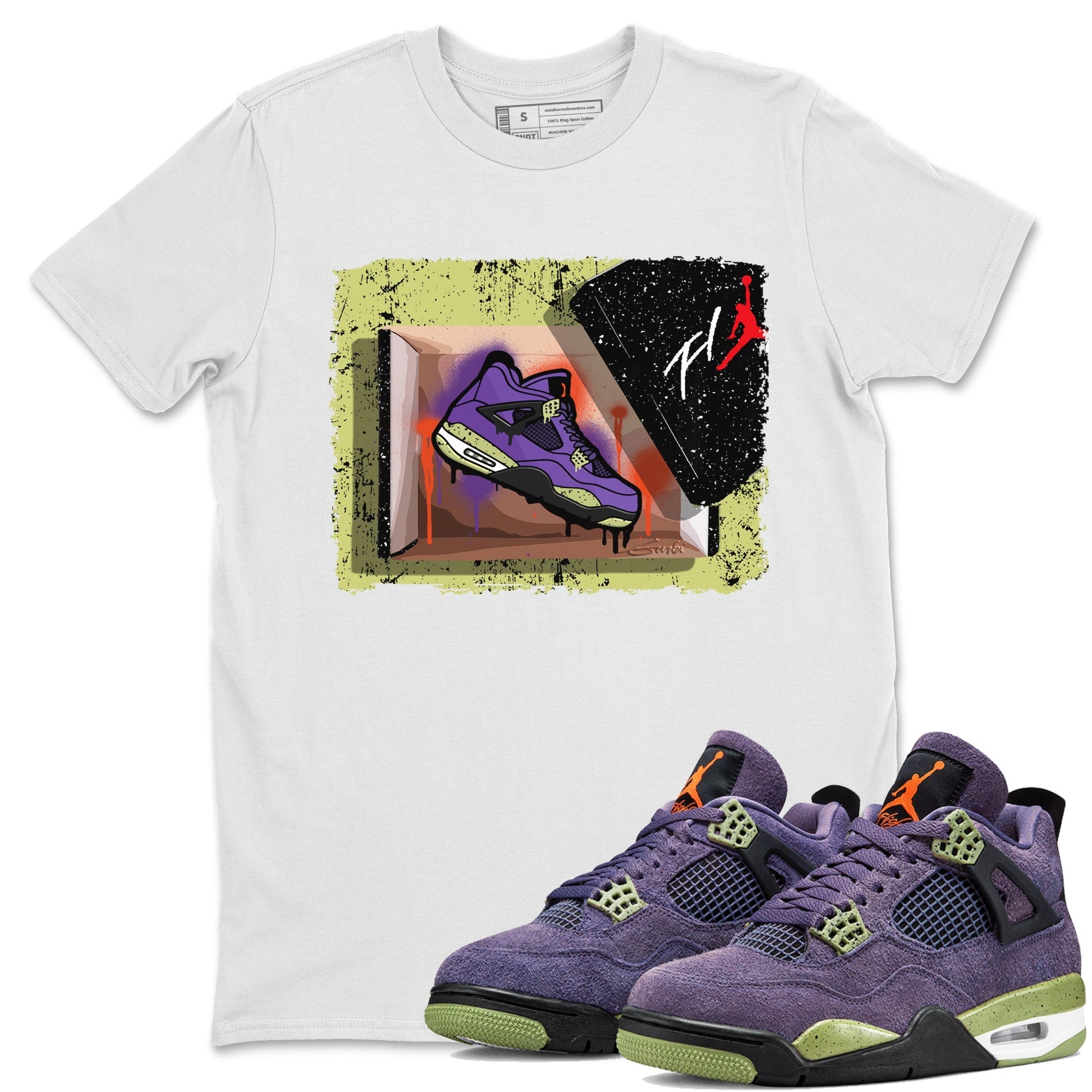 Jordan 4 Canyon Purple Sneaker Match Tees New Kicks Sneaker Tees Jordan 4 Canyon Purple Sneaker Release Tees Unisex Shirts