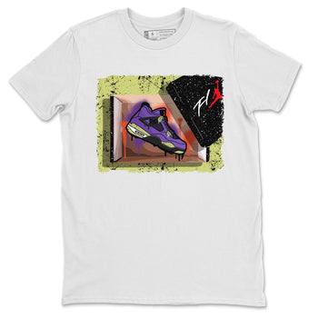 Jordan 4 Canyon Purple Sneaker Match Tees New Kicks Sneaker Tees Jordan 4 Canyon Purple Sneaker Release Tees Unisex Shirts