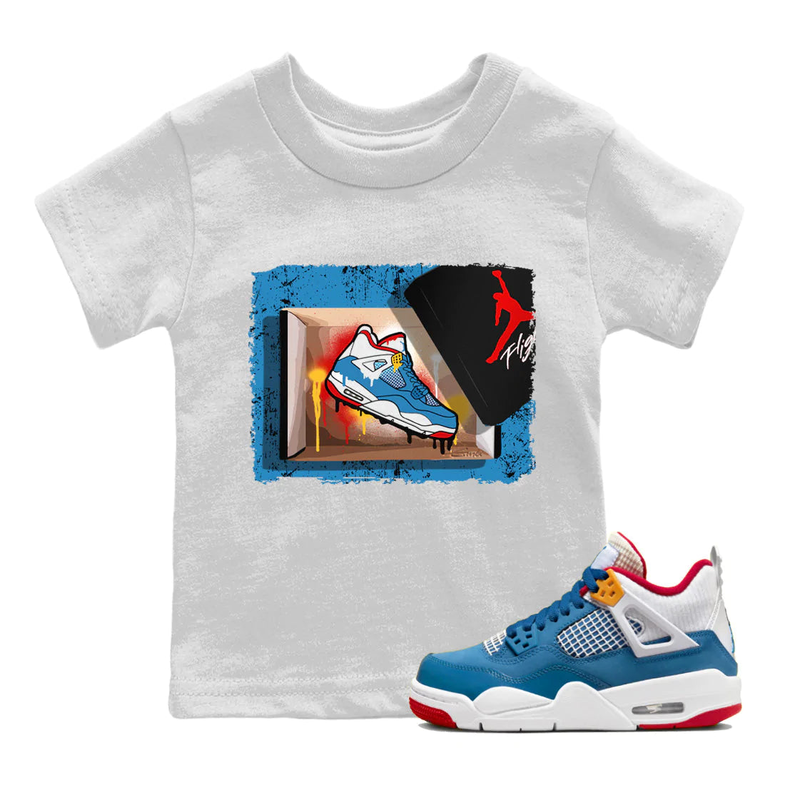 New Kicks Kids Tops - Air Jordan 4 Messy Room | SNRT Sneaker T-shirts