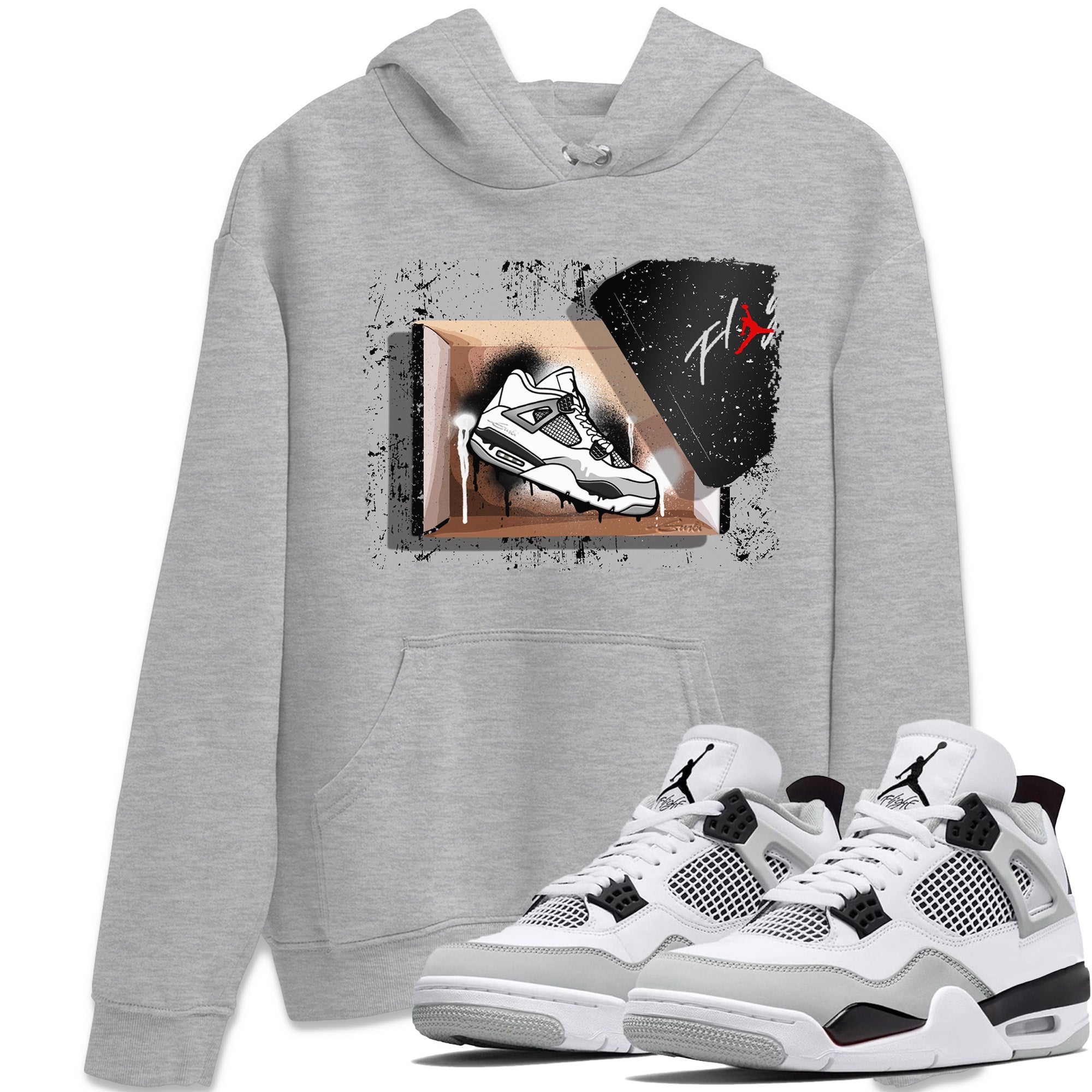 Jordan 4 Military Black Sneaker Match Tees New Kicks Sneaker Tees Jordan 4 Military Black Sneaker Release Tees Unisex Shirts