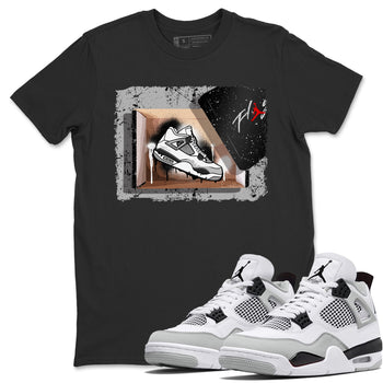 Jordan 4 Military Black Sneaker Match Tees New Kicks Sneaker Tees Jordan 4 Military Black Sneaker Release Tees Unisex Shirts