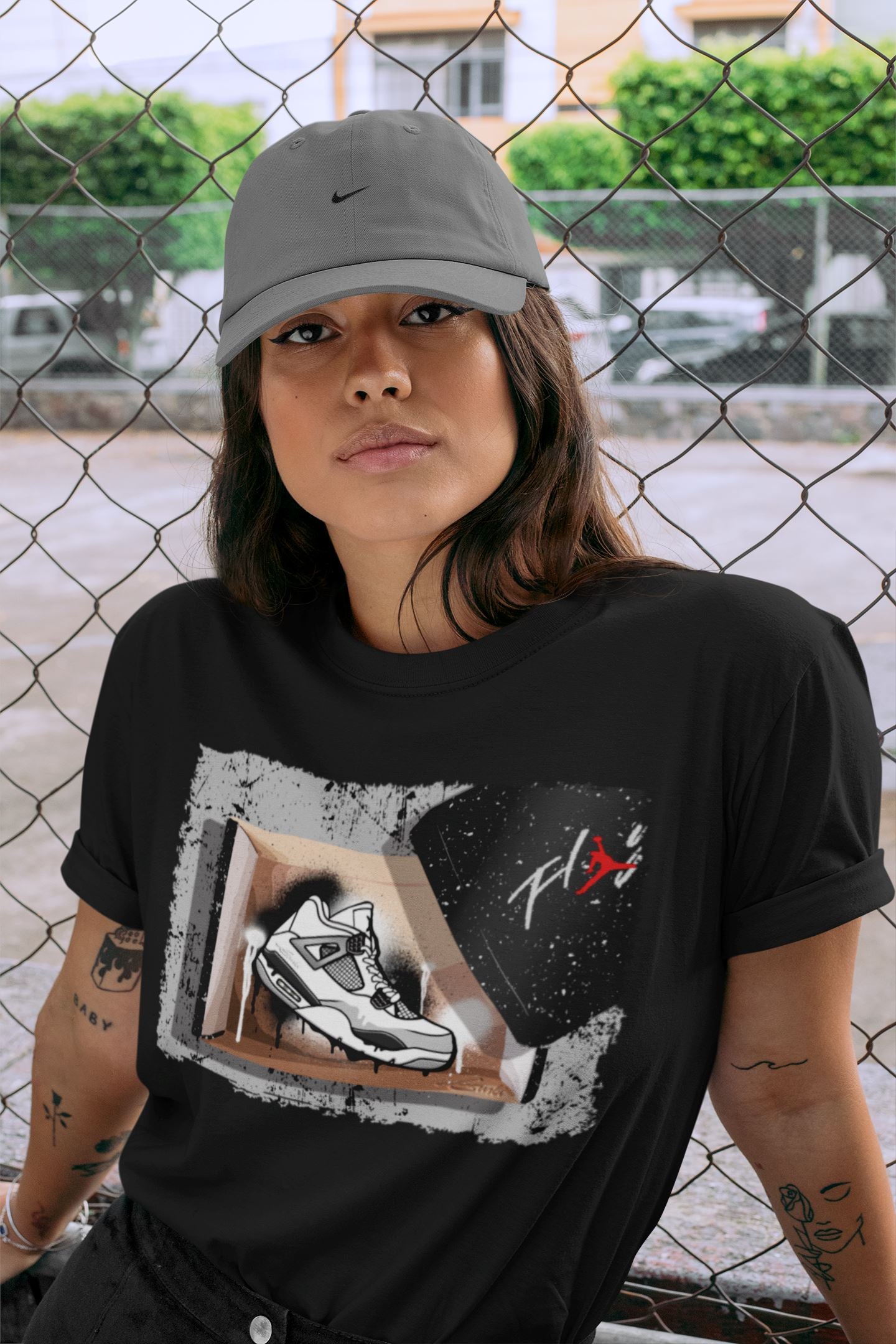 Jordan 4 Military Black Sneaker Match Tees New Kicks Sneaker Tees Jordan 4 Military Black Sneaker Release Tees Unisex Shirts