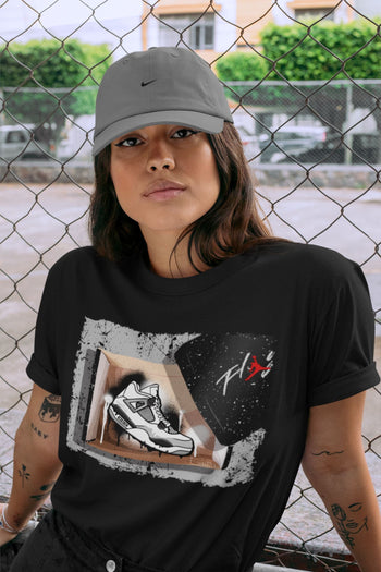 Jordan 4 Military Black Sneaker Match Tees New Kicks Sneaker Tees Jordan 4 Military Black Sneaker Release Tees Unisex Shirts