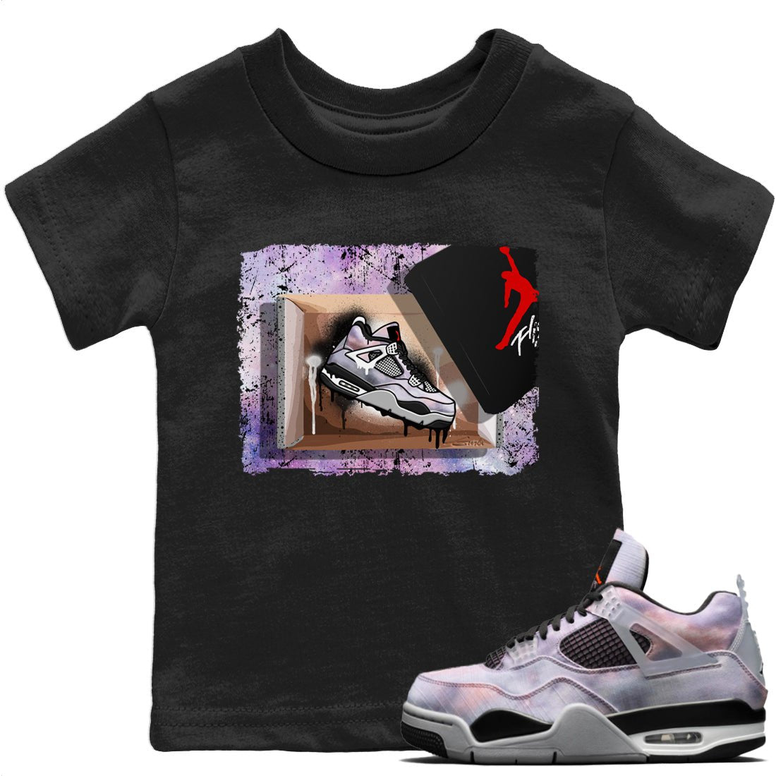 Jordan 4 Zen Master Sneaker Match Tees New Kicks Sneaker Tees Jordan 4 Zen Master Sneaker Release Tees Kids Shirts