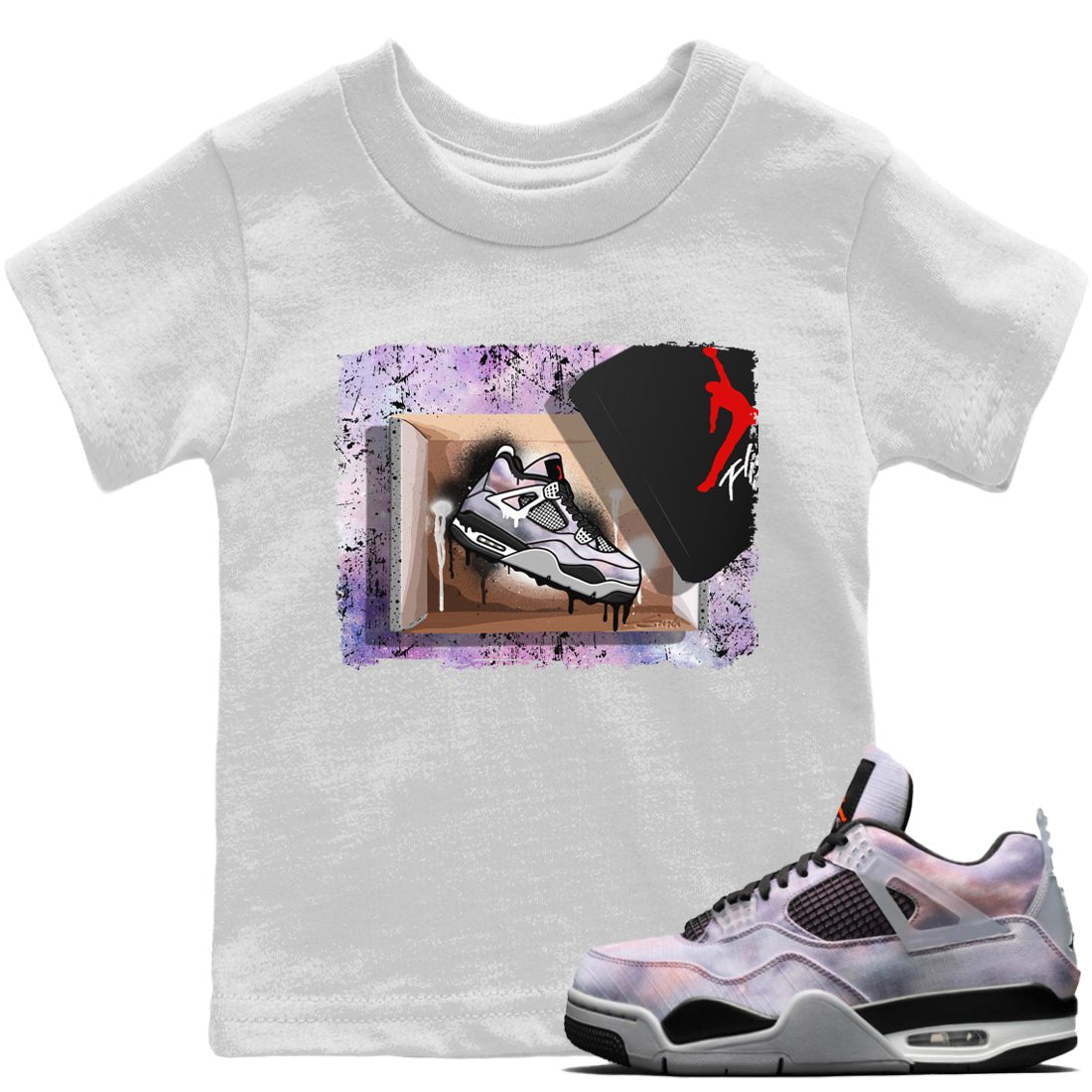 Jordan 4 Zen Master Sneaker Match Tees New Kicks Sneaker Tees Jordan 4 Zen Master Sneaker Release Tees Kids Shirts