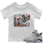 Jordan 6 Georgetown Sneaker Match Tees New Kicks Sneaker Tees Jordan 6 Georgetown Sneaker Release Tees Kids Shirts