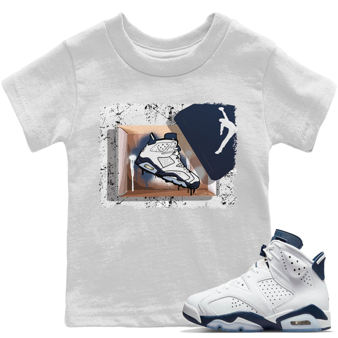 Jordan 6 Midnight Navy Sneaker Match Tees New Kicks Sneaker Tees Jordan 6 Midnight Navy Sneaker Release Tees Kids Shirts