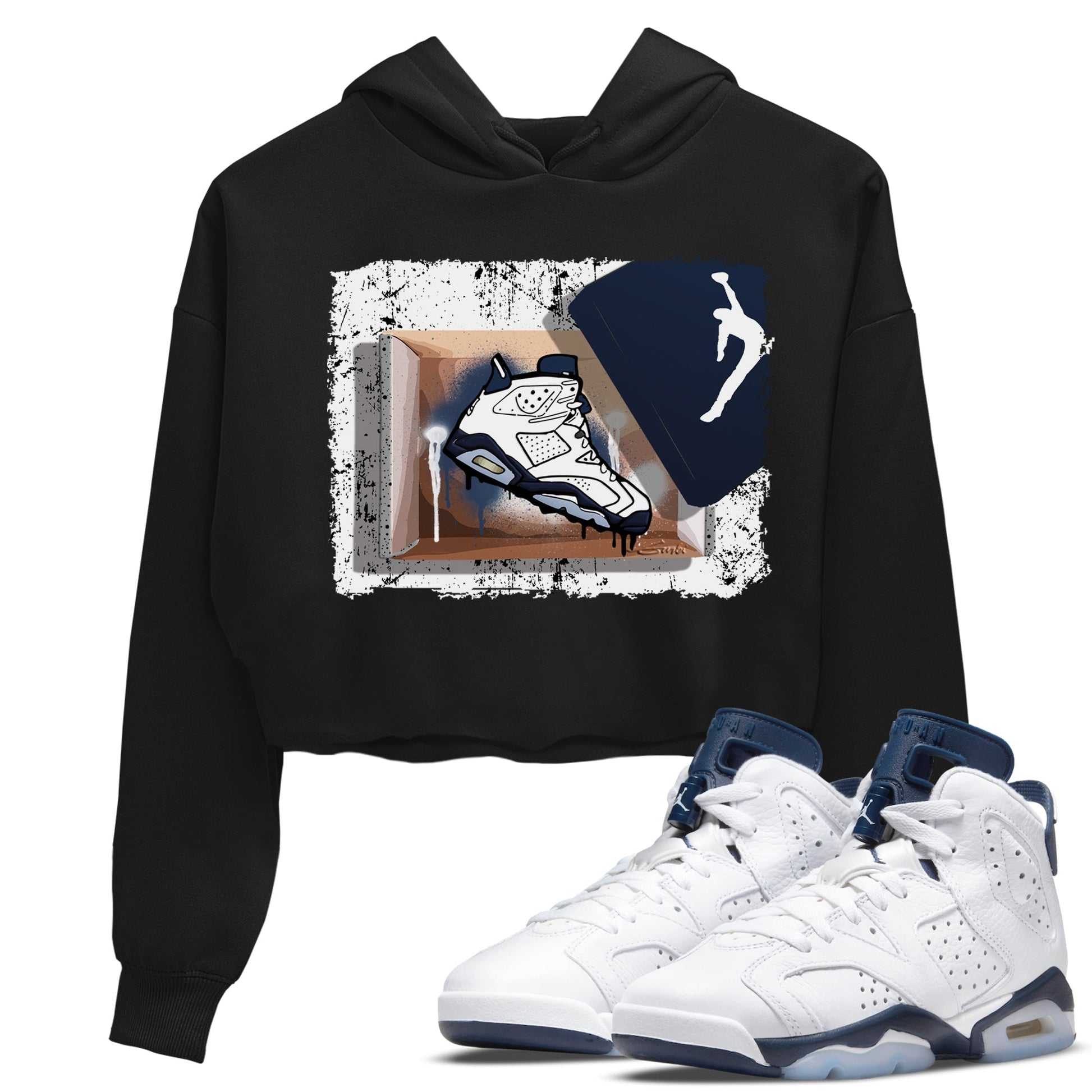 Jordan 6 Midnight Navy Sneaker Match Tees New Kicks Sneaker Tees Jordan 6 Midnight Navy Sneaker Release Tees Women's Shirts