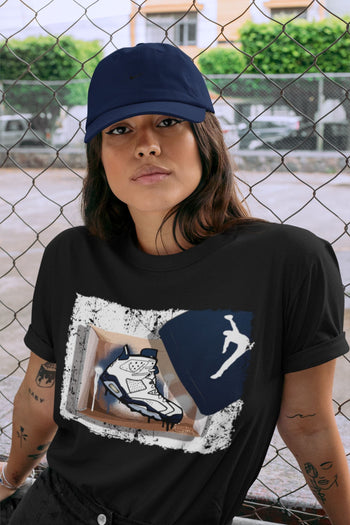 Jordan 6 Midnight Navy Sneaker Match Tees New Kicks Sneaker Tees Jordan 6 Midnight Navy Sneaker Release Tees Unisex Shirts