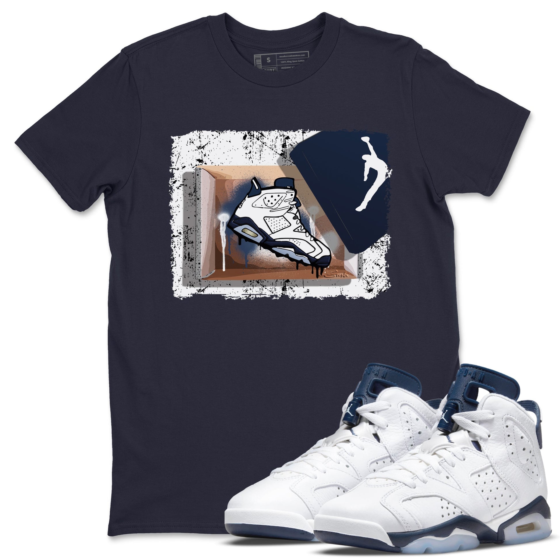 Jordan 6 Midnight Navy Sneaker Match Tees New Kicks Sneaker Tees Jordan 6 Midnight Navy Sneaker Release Tees Unisex Shirts