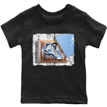 Jordan 6 UNC Sneaker Match Tees New Kicks Sneaker Tees Jordan 6 UNC Sneaker Release Tees Kids Shirts