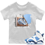 Jordan 6 UNC Sneaker Match Tees New Kicks Sneaker Tees Jordan 6 UNC Sneaker Release Tees Kids Shirts