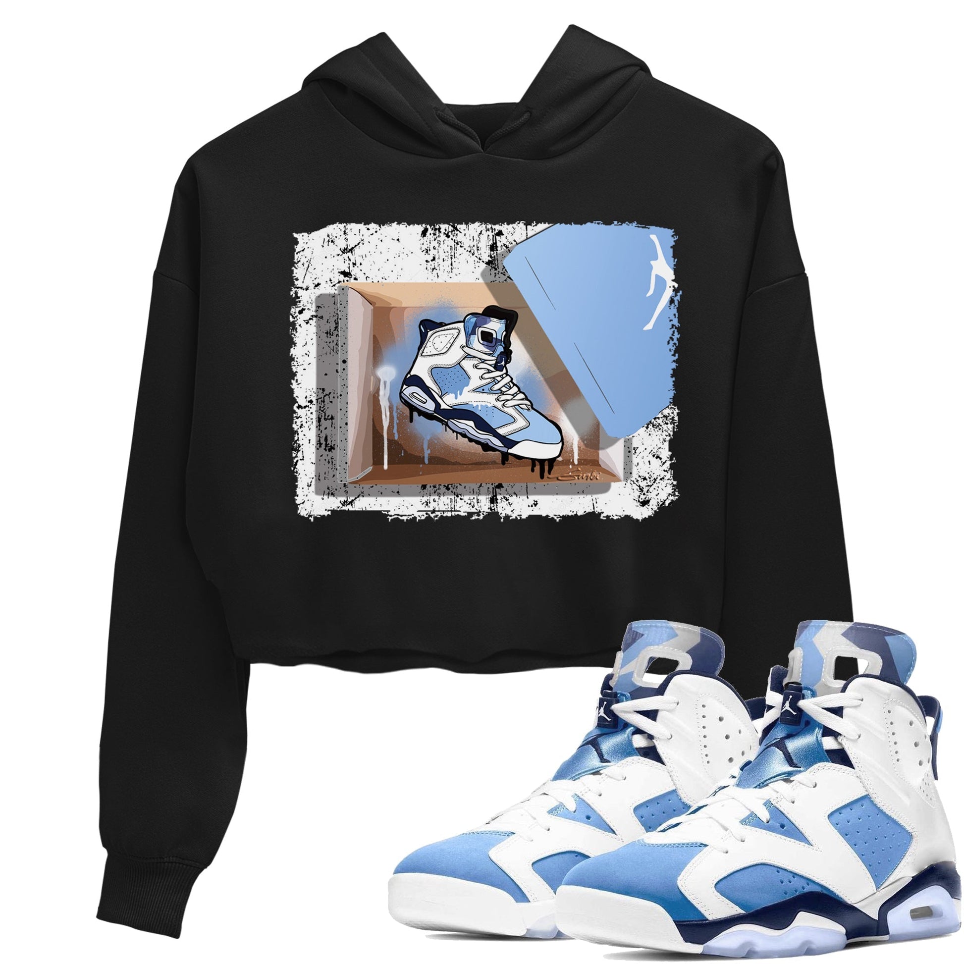 Jordan 6 UNC Sneaker Match Tees New Kicks Sneaker Tees Jordan 6 UNC Sneaker Release Tees Women's Shirts