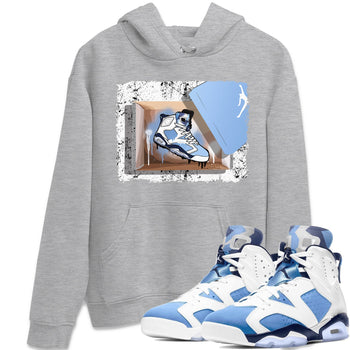 Jordan 6 UNC Sneaker Match Tees New Kicks Sneaker Tees Jordan 6 UNC Sneaker Release Tees Unisex Shirts