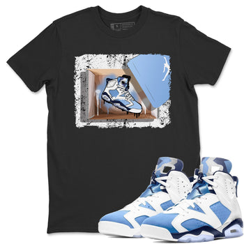 Jordan 6 UNC Sneaker Match Tees New Kicks Sneaker Tees Jordan 6 UNC Sneaker Release Tees Unisex Shirts
