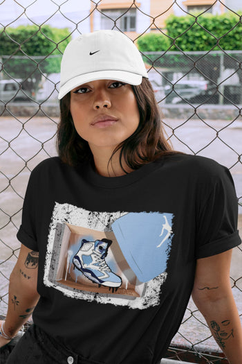 Jordan 6 UNC Sneaker Match Tees New Kicks Sneaker Tees Jordan 6 UNC Sneaker Release Tees Unisex Shirts