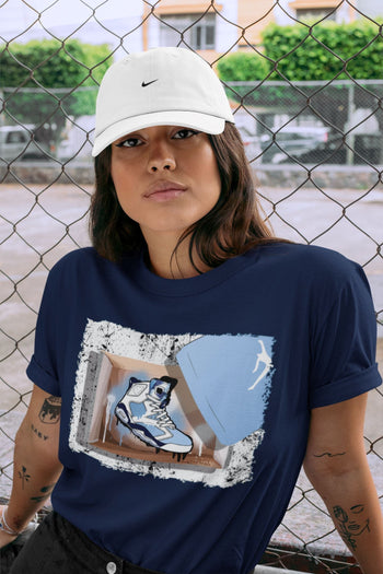 Jordan 6 UNC Sneaker Match Tees New Kicks Sneaker Tees Jordan 6 UNC Sneaker Release Tees Unisex Shirts