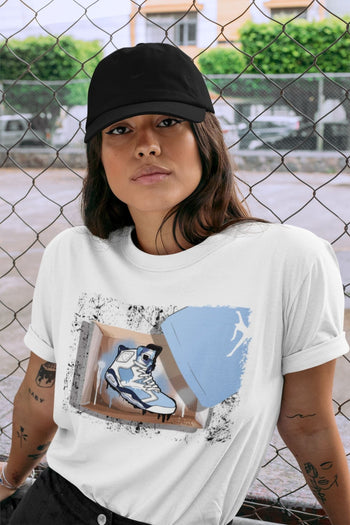 Jordan 6 UNC Sneaker Match Tees New Kicks Sneaker Tees Jordan 6 UNC Sneaker Release Tees Unisex Shirts