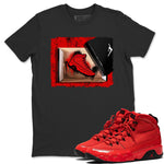 Jordan 9 Chile Red Sneaker Match Tees New Kicks Sneaker Tees Jordan 9 Chile Red Sneaker Release Tees Unisex Shirts