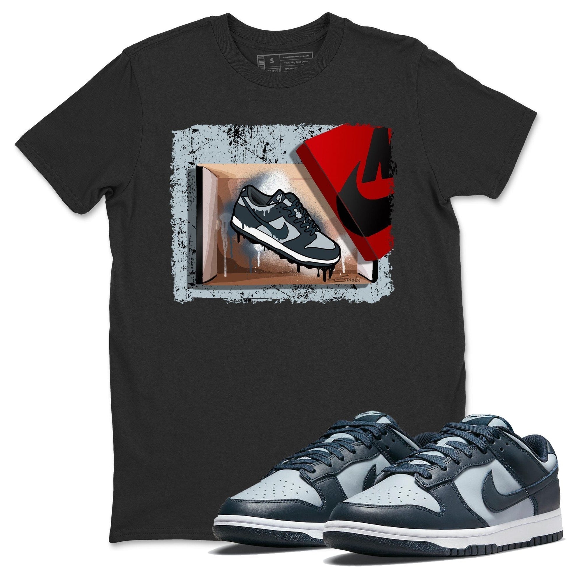 Dunk Championship Grey Sneaker Match Tees New Kicks Sneaker Tees Dunk Championship Grey SNRT Sneaker Tees Casual Short Sleeve Unisex Sneaker T-Shirts