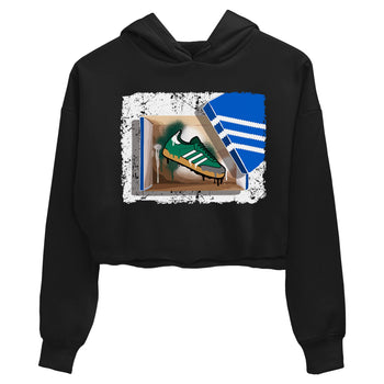 Adidas Samba Collegiate Green Gum shirt to match jordans New Kicks sneaker tees Samba Collegiate Green Gum SNRT Sneaker Release Tees Black 2 Crop T-Shirt