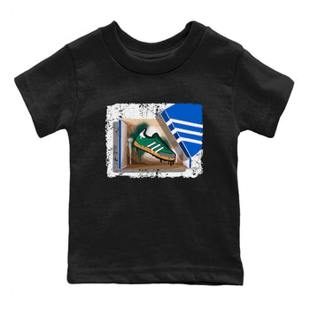 Adidas Samba Collegiate Green Gum shirt to match jordans New Kicks sneaker tees Samba Collegiate Green Gum SNRT Sneaker Release Tees Baby Toddler Black 2 T-Shirt