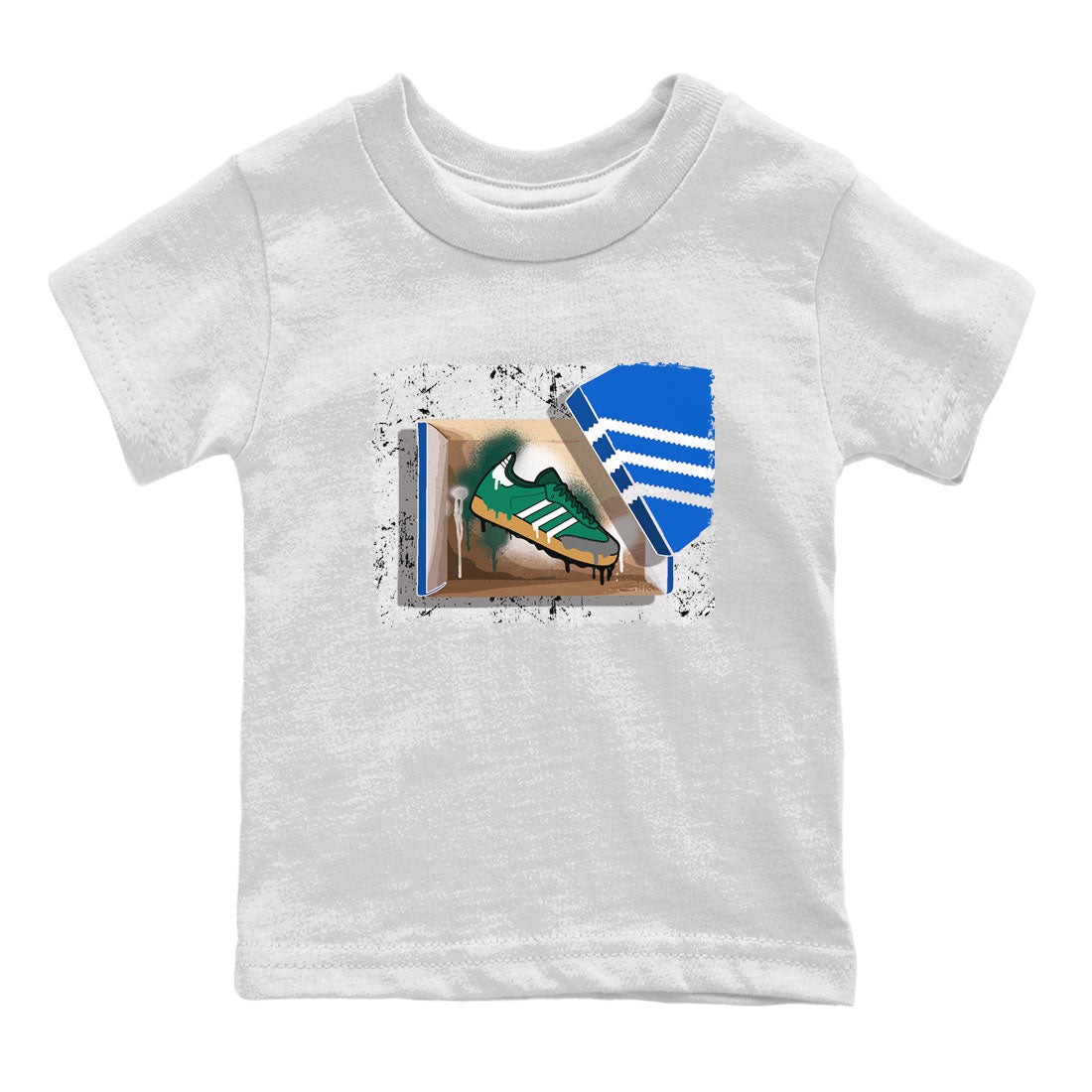 Adidas Samba Collegiate Green Gum shirt to match jordans New Kicks sneaker tees Samba Collegiate Green Gum SNRT Sneaker Release Tees Baby Toddler White 2 T-Shirt