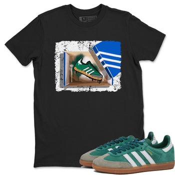 Adidas Samba Collegiate Green Gum shirt to match jordans New Kicks sneaker tees Samba Collegiate Green Gum SNRT Sneaker Release Tees Unisex Black 1 T-Shirt