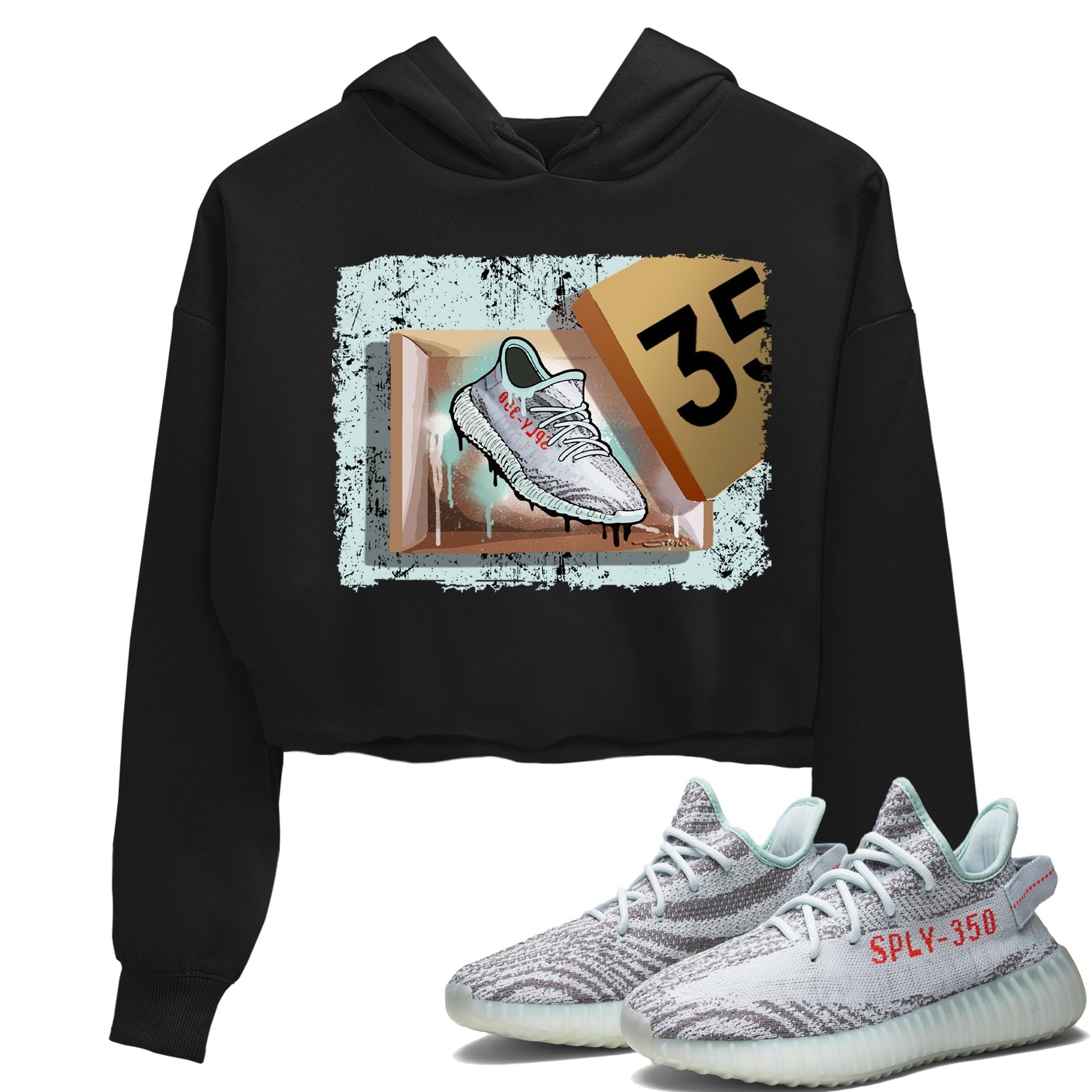 Yeezy 350 Blue Tint Sneaker Match Tees New Kicks Sneaker Tees Yeezy 350 Blue Tint Sneaker Release Tees Women's Shirts