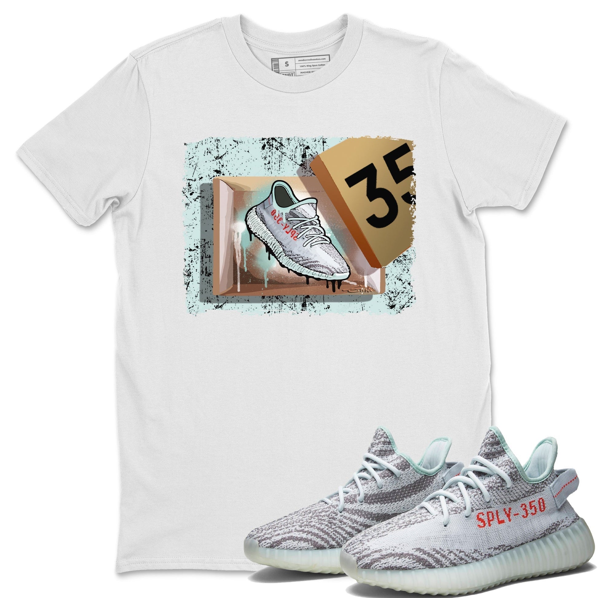 Yeezy 350 Blue Tint Sneaker Match Tees New Kicks Sneaker Tees Yeezy 350 Blue Tint Sneaker Release Tees Unisex Shirts