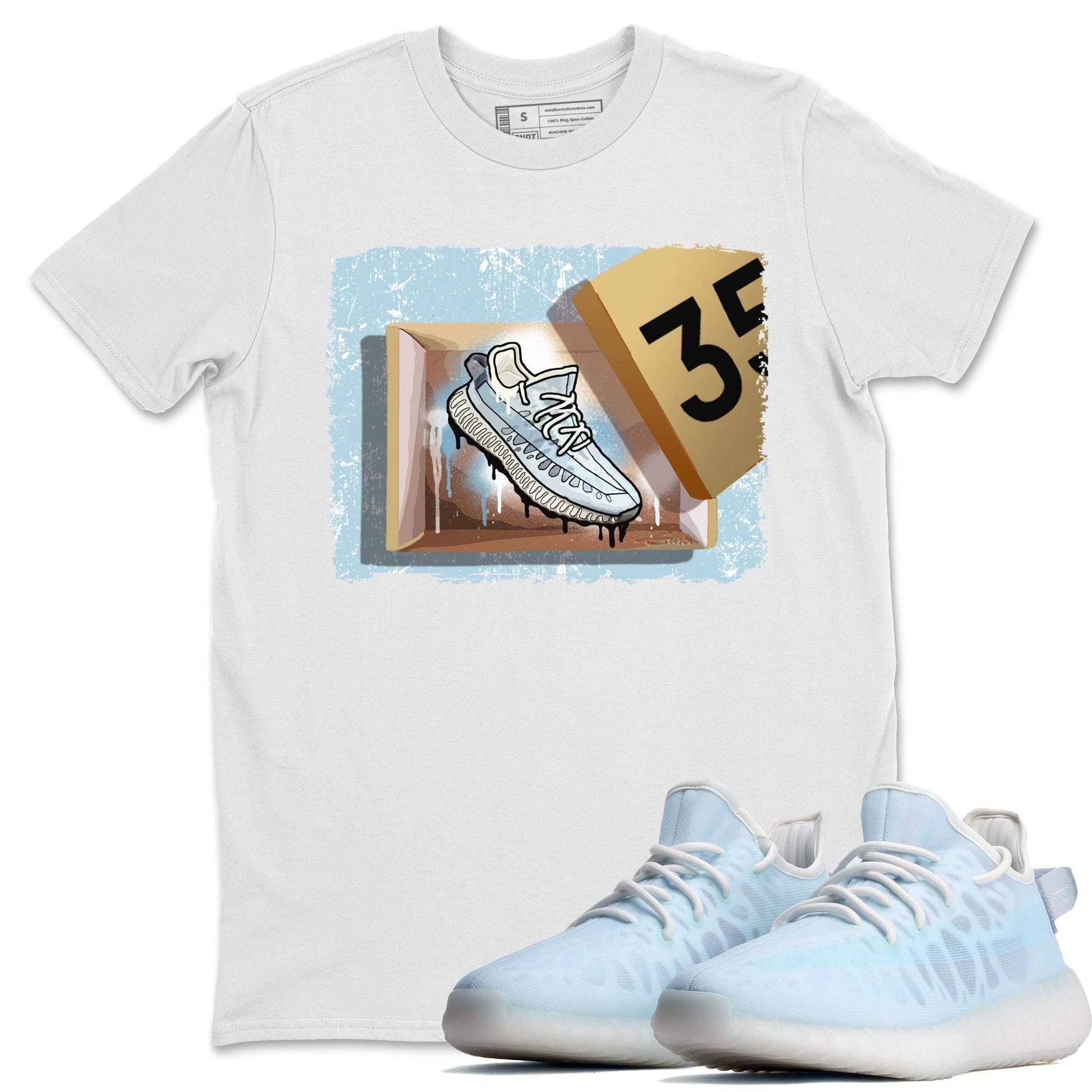 Yeezy 350 Mono Ice Sneaker Match Tees New Kicks Sneaker Tees Yeezy 350 Mono Ice Sneaker Release Tees Unisex Shirts