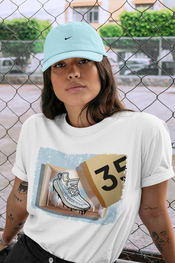 Yeezy 350 Mono Ice Sneaker Match Tees New Kicks Sneaker Tees Yeezy 350 Mono Ice Sneaker Release Tees Unisex Shirts