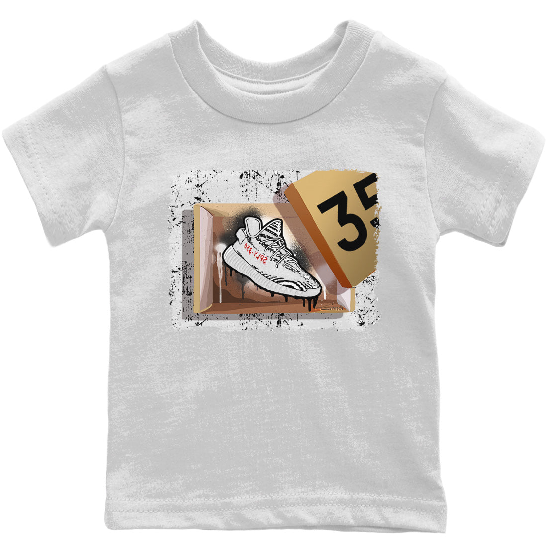 Yeezy 350 Zebra Sneaker Match Tees New Kicks Sneaker Tees Yeezy 350 Zebra Sneaker Release Tees Kids Shirts