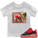 Yeezy 700 Hi-Res Red Sneaker Match Tees New Kicks Sneaker Tees Yeezy 700 Hi-Res Red Sneaker Release Tees Kids Shirts