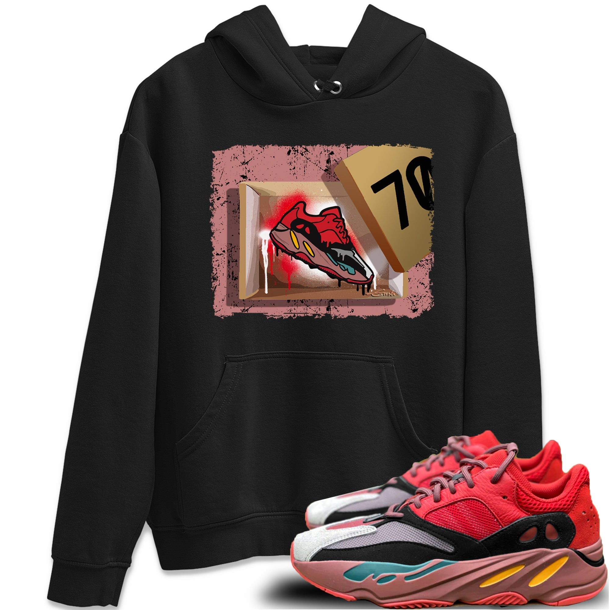 Yeezy 700 Hi-Res Red Sneaker Match Tees New Kicks Sneaker Tees Yeezy 700 Hi-Res Red Sneaker Release Tees Unisex Shirts