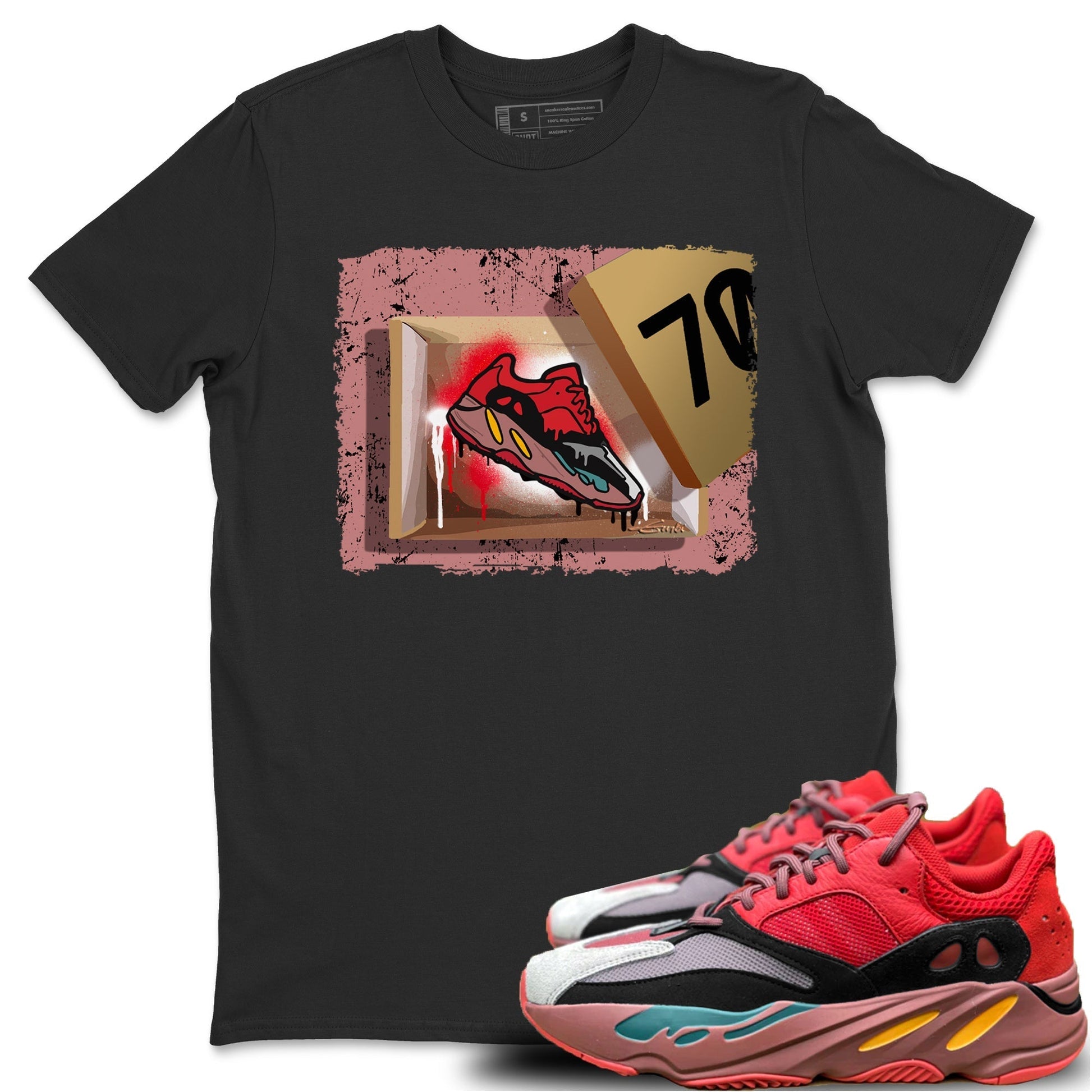 Yeezy 700 Hi-Res Red Sneaker Match Tees New Kicks Sneaker Tees Yeezy 700 Hi-Res Red Sneaker Release Tees Unisex Shirts