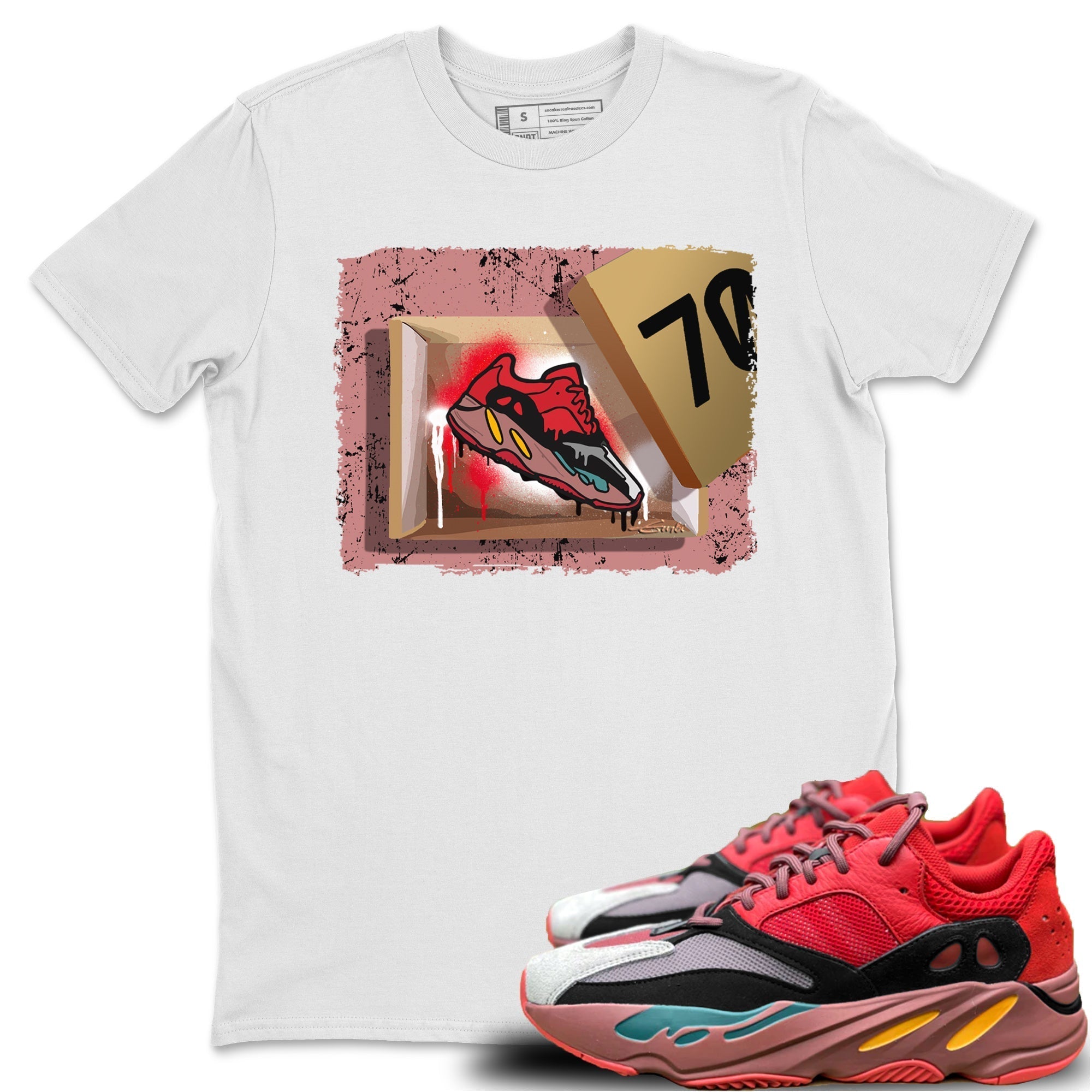 Yeezy 700 Hi-Res Red Sneaker Match Tees New Kicks Sneaker Tees Yeezy 700 Hi-Res Red Sneaker Release Tees Unisex Shirts