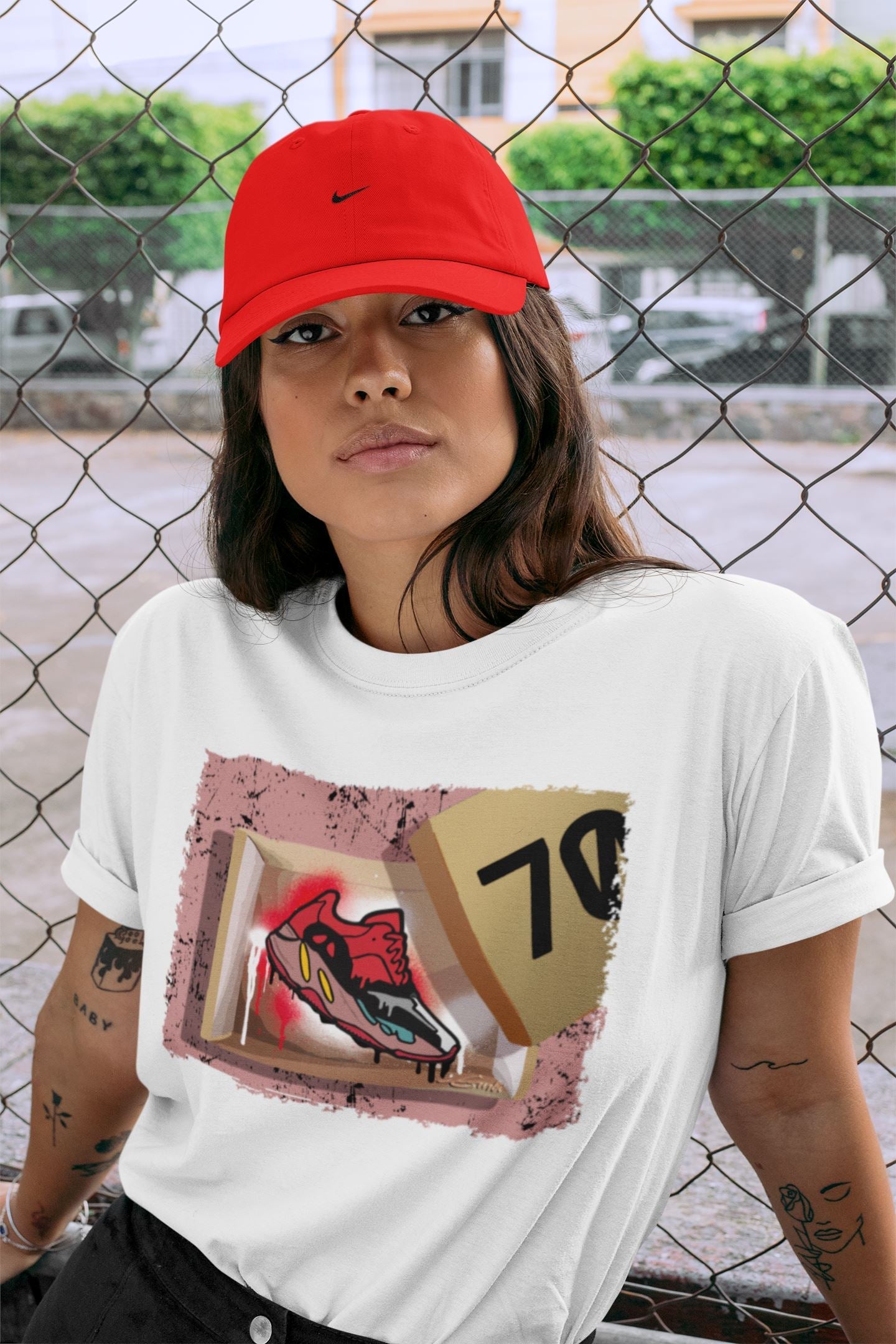 Yeezy 700 Hi-Res Red Sneaker Match Tees New Kicks Sneaker Tees Yeezy 700 Hi-Res Red Sneaker Release Tees Unisex Shirts