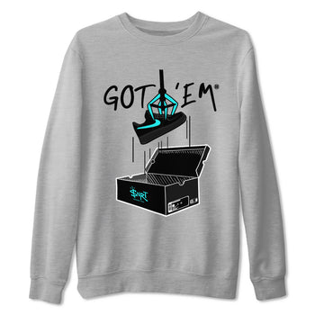 Air Force 1 x Tiffany shirt to match jordans New Treasure Hunter sneaker tees Air Force 1 Tiffany SNRT Sneaker Release Tees unisex cotton Heather Grey 2 crew neck shirt