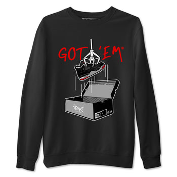 AJ4 Bred Reimagined shirt to match jordans New Treasure Hunter sneaker tees Air Jordan 4 Bred Reimagined SNRT Sneaker Release Tees unisex cotton Black 2 crew neck shirt