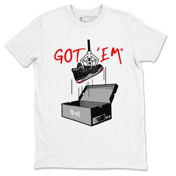 AJ4 Bred Reimagined shirt to match jordans New Treasure Hunter sneaker tees Air Jordan 4 Bred Reimagined SNRT Sneaker Release Tees unisex cotton White 2 crew neck shirt