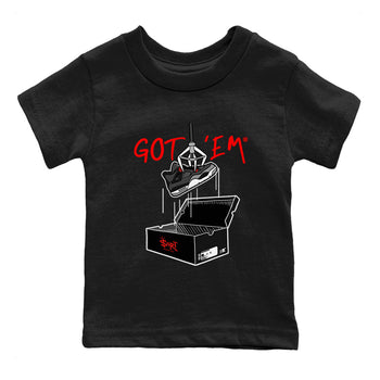 Air Jordan 4 Infrared shirt to match jordans New Treasure Hunter sneaker tees Air Jordan 4 Retro Infrared SNRT sneaker release tees baby toddler Black 2 cotton Shirt