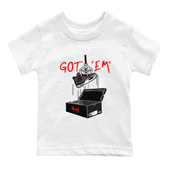 Air Jordan 4 Infrared shirt to match jordans New Treasure Hunter sneaker tees Air Jordan 4 Retro Infrared SNRT sneaker release tees baby toddler White 2 cotton Shirt