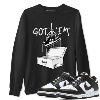 Dunk Low Panda shirt to match jordans New Treasure Hunter sneaker tees Dunk Panda SNRT Sneaker Release Tees unisex cotton Black 1 crew neck shirt