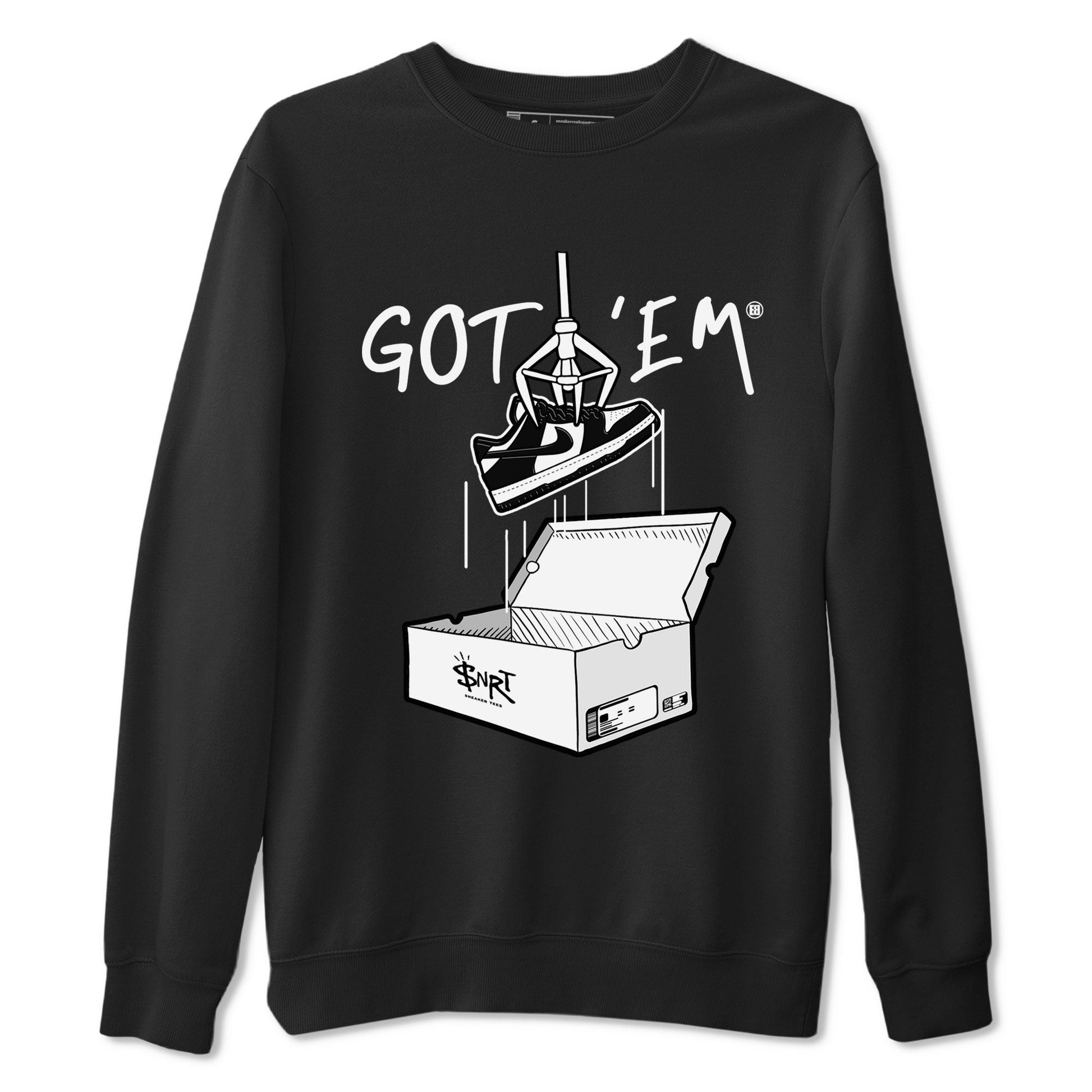 Dunk Low Panda shirt to match jordans New Treasure Hunter sneaker tees Dunk Panda SNRT Sneaker Release Tees unisex cotton Black 2 crew neck shirt
