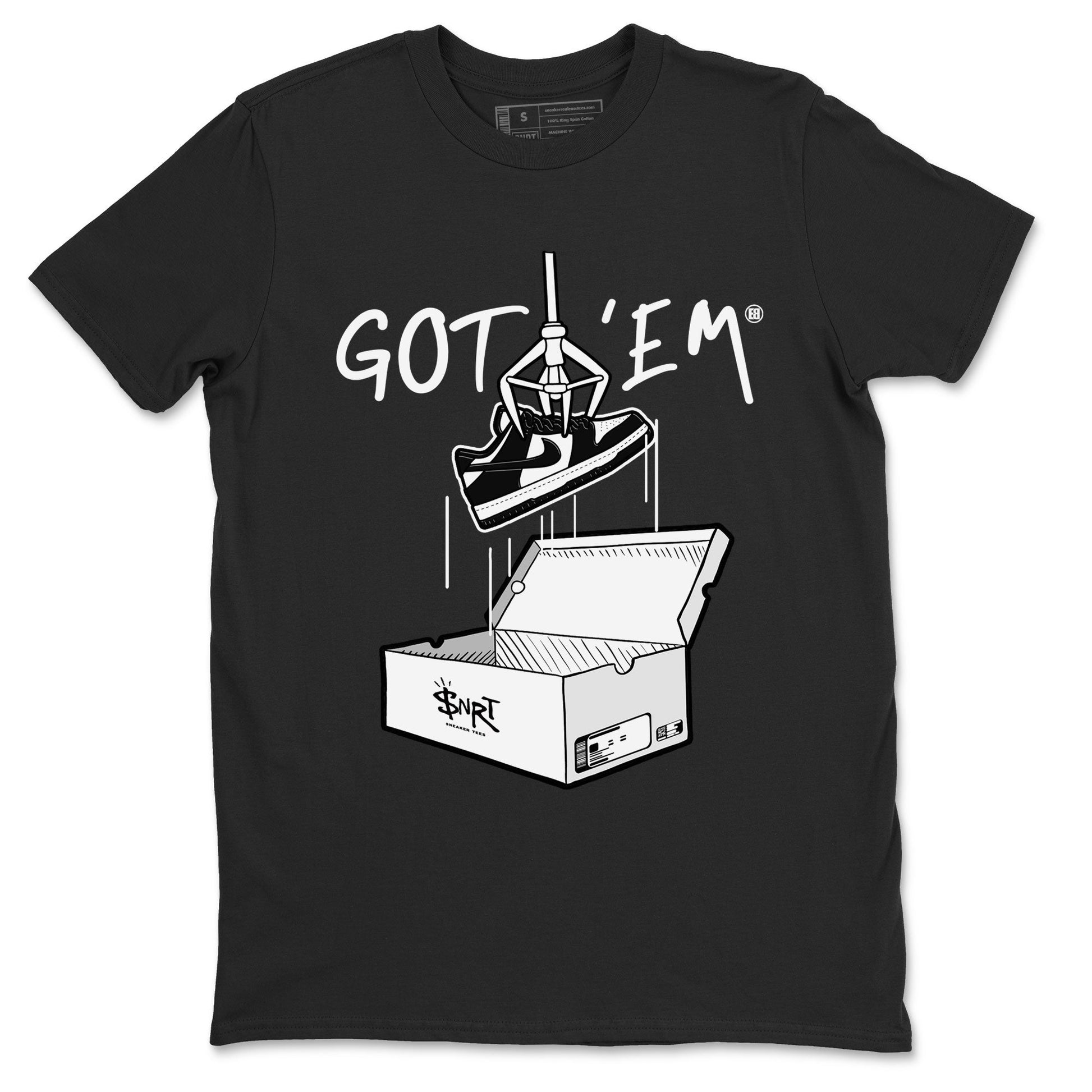 Dunk Low Panda shirt to match jordans New Treasure Hunter sneaker tees Dunk Panda SNRT Sneaker Release Tees unisex cotton Black 2 crew neck shirt