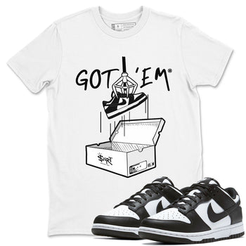 Dunk Low Panda shirt to match jordans New Treasure Hunter sneaker tees Dunk Panda SNRT Sneaker Release Tees unisex cotton White 1 crew neck shirt